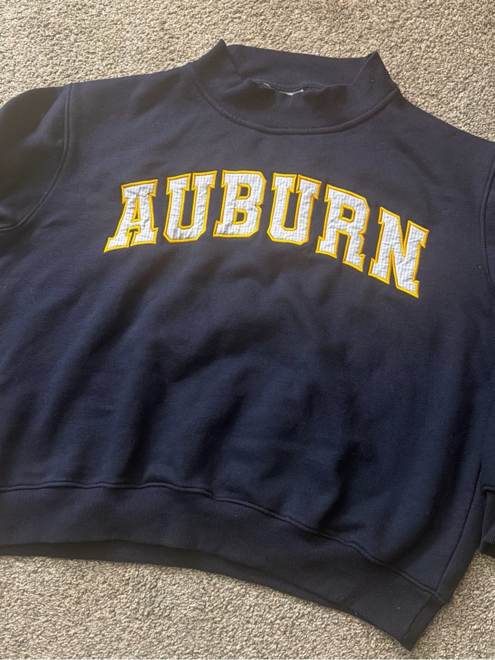 Auburn Navy Mockneck
